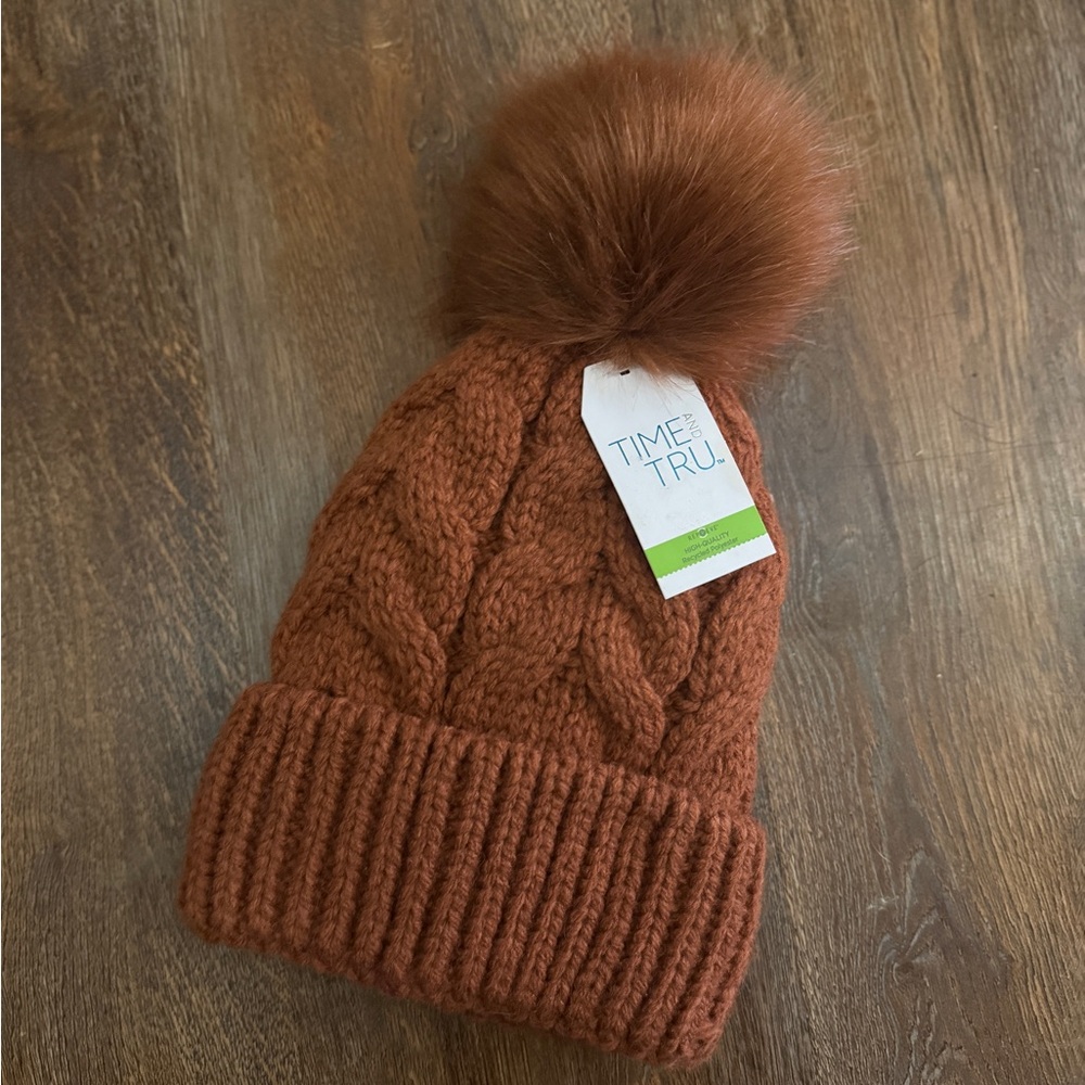 Time and Tru Knit Pom-Pom Beanie